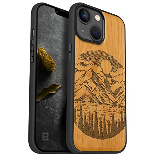 Coque antichoc iPhone 14 MagSafe Carveit en bois pour protéger des chutes au quotidien