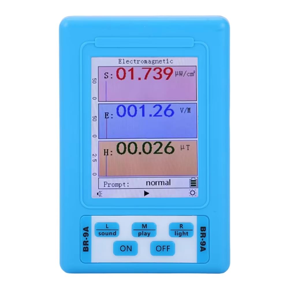 BR-9A - Detector de radiación electromagnético portátil, instrumento de medición EMF, monitor dosímetro de radiación de alta precisión