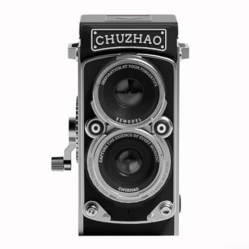 Fotocamera retrò, mini macchine fotografiche vintage, fotocamera reflex a doppio obiettivo con scheda da 16 GB, video FHD 1080p, autofocus da 12 MP per viaggi e selfie