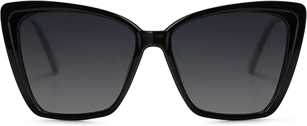 SOJOS Trendy Polarized Sunglasses For Women Retro Womens Oversized Square Cat Eye Sun Glasses UV Protection SJ2206