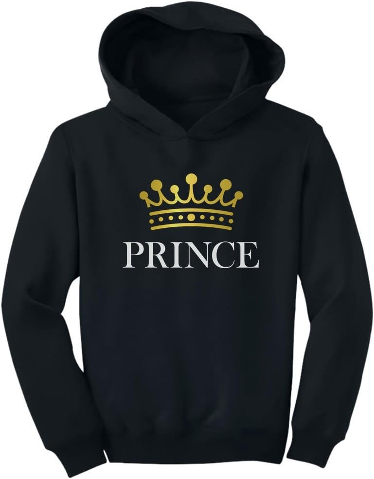 Tstars TeeStars - Prince Crown Gift for Son, Brother Little Boys Toddler Hoodie