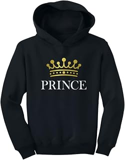 TeeStars - Prince Crown Gift for Son, Brother Little Boys Toddler Hoodie Price In India