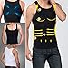 Mens Slimming Body Shaper Undershirt Vest Shirt Abs Abdomen Shaperware (Large, Black)