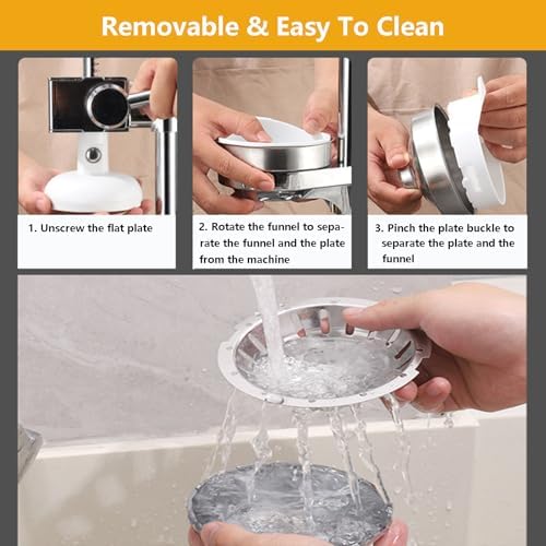 Miniatura 5 de Professional Citrus Juicer Press - Heavy-Duty Lemon & Orange Squeezer with Comfortable Handle, Multifunctional Juicing Tool (Includes 2 Molds &