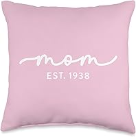 Vista 1 de Mom Est 1938 Custom Mom Personalized Mothers Day Customized Throw Pillow