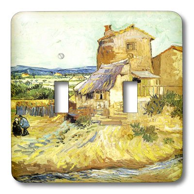 Interrupteur bascule Van Gogh Old Mill 3dRose lsp_47912_2 plaque deco - 3