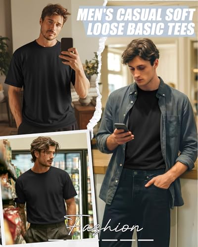 Image of Neer 3 Pack Big and Tall T-Shirts for Men L-7xl Tops