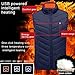 LQOYVVS Mens Heated Vest,Heated Vest For Men,Running Vests For Men,Womens Plus Size Winter Vests,Unisex Adult Lightweight Sleeveless Warm Winter Jackets 2025