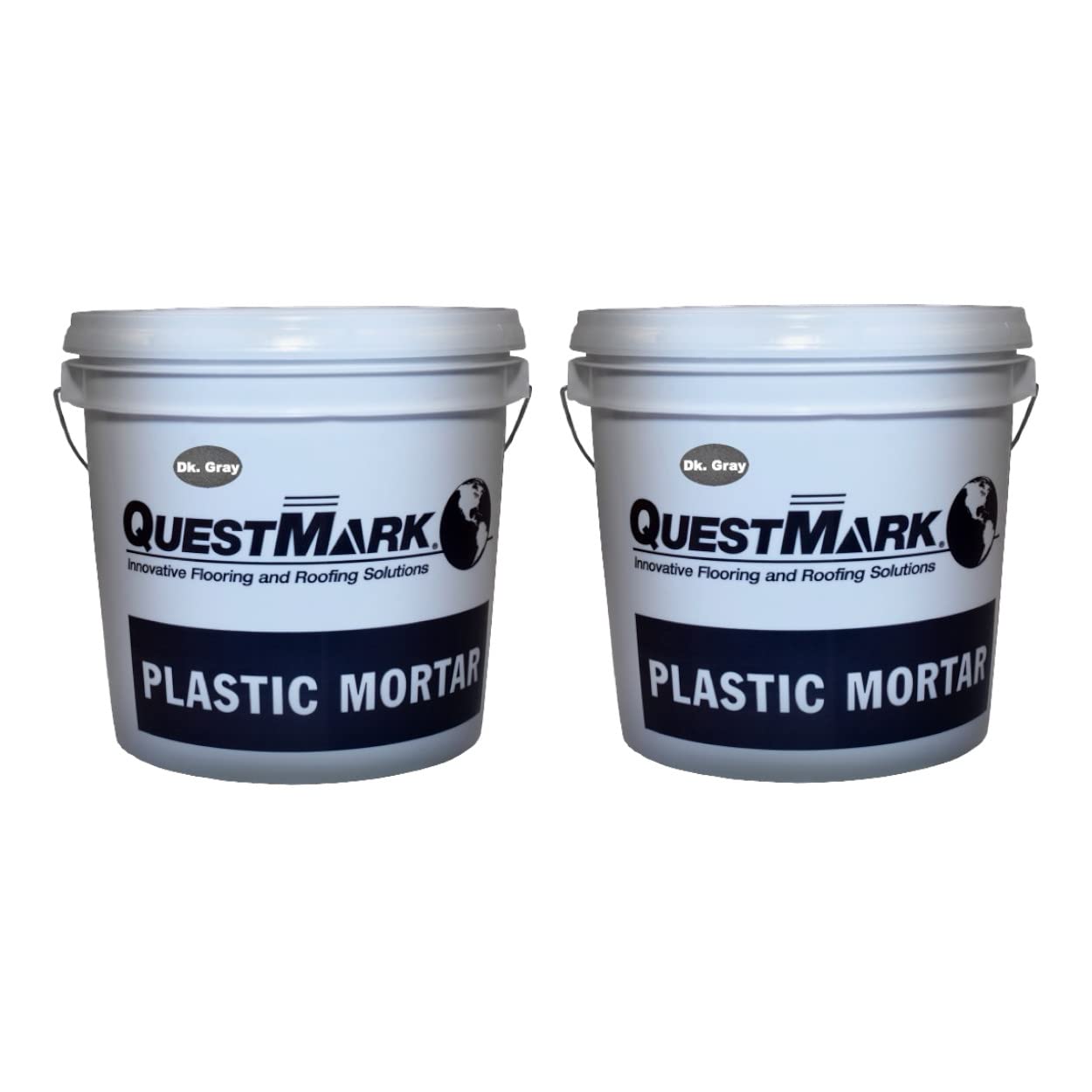QuestMark 2110 High Traffic Epoxy Concrete Floor Patch and Resurfacer - Case (2 x 2 Gallon Unit), Dark Gray - High Impact and Abrasion Resistant