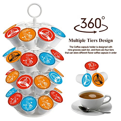 Support rangement capsules café 36 dosettes pour vider vos tiroirs