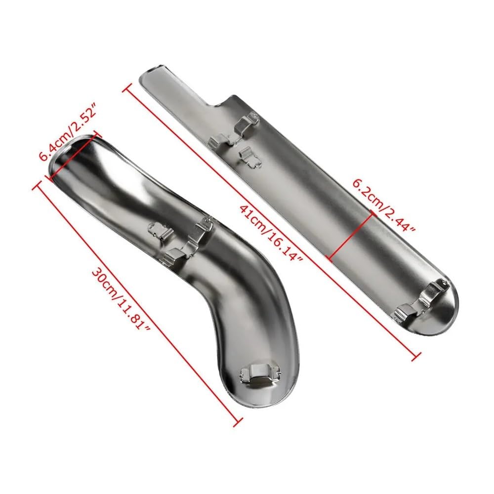 para Shadow Ace VT400 VT750 97-2013 Silenciador De Escape Cubierta De Protección Térmica para Tubo Protector De Cubierta Térmica Protección Escape Moto
