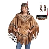 déguisement pocahontas petite fille Tissu de Haute Qualité - Ce deguisement indienne est fabriqué dans un tissu de haute qualité, durable et agréable à porter. Le tissu, d'un beau brun, est effilé à l'avant et à l'arrière. Le bandeau à plumes et les franges complètent parfaitement le look amérindien typique de ce vêtement.