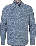 Craghoppers Herren NosiLife Pinyon Hemd, Salton Blue Print, XL