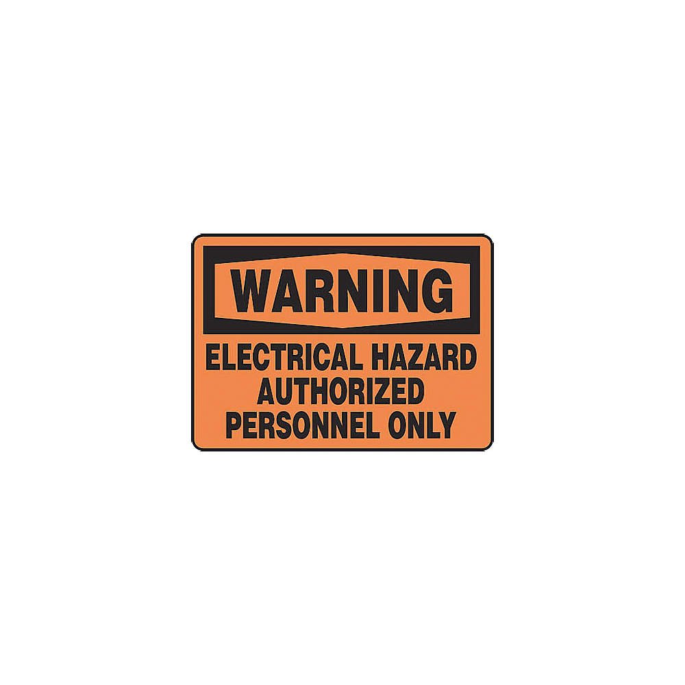 Panneau danger électrique Accuform en aluminium pour zone interdite