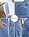 Odefou Overalls for Men Fashion Jumpsuit Work Bibs Coveralls Overol Para Hombre White Elephant Gifts(Blue,M)