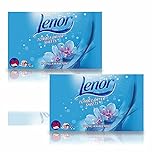 2 Pack of Lenor Tumble Dryer Fabric Conditioner Sheets Spring Awakening, 34 Sheets for Clean & Soft Fabrics and Essential Fragrance with Revitalising Scent