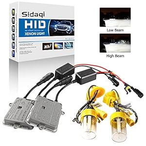 Sidaqi H1 HID Xenon-koplampconversiekit 6000K Twee slanke 55W HID-voorschakelapparaten voor auto High/Dimlicht…
