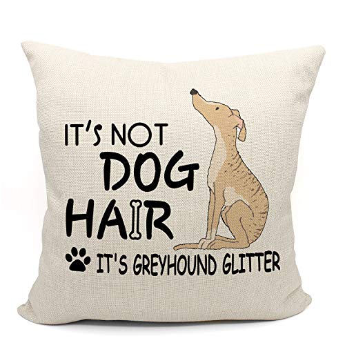 Mancheng-zi Greyhound Pillow Covers 18x18,Greyhound Gifts,Italian Greyhound Gifts,Grayhound...