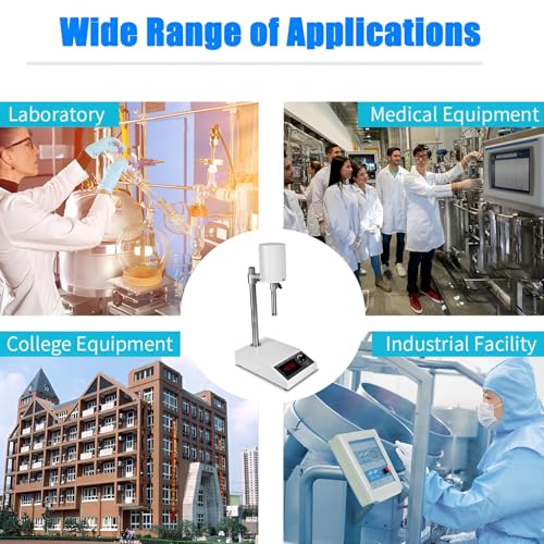 Emulgator laboratoryjny z homogenizatorem o wysokiej prędkości, regulowany 8000-22000 obr./min, zawiera 2 głowice homogenizujące do wydajnego mieszania proszku i homogenizacji