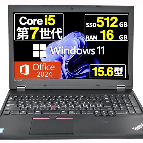 �y�����ςݕi�z Lenovo Thinkpad L570 /15.6�C���` / �m�[�g�p�\�R��/Core i5-7200U ��7���� / Win11 Pro/MS Office H&B 2024���� / Wi-Fi5 / Bluetooth/�J����/�e���L