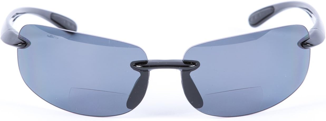 proSPORT Polarized Bifocal Sunglasses for Men and Women. Durable and LightWeight Rimless Sporty Style