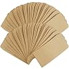 100 stuks mini-papieren zakjes, mini-cadeauzakjes in bruin, kraftpapier, cadeauzakjes, sieradenzakjes voor Kerstmis…