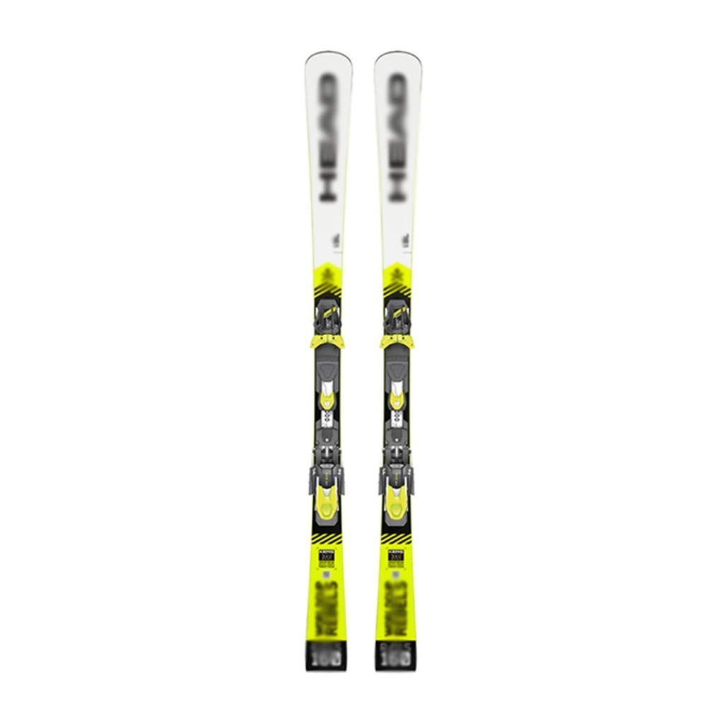MU Ski Traîneaux long neige Conseil ski Veneer adulte double Conseil d'équipement de ski All-Around hommes et femmes d'équipement de ski avec support,Jaune,160cm / 62,9 pouces
