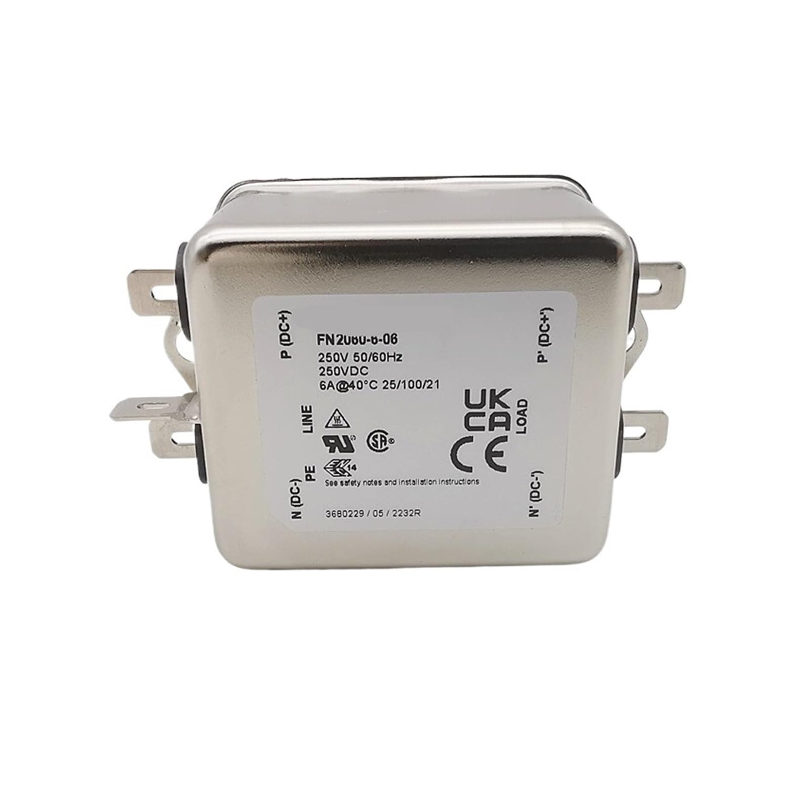 Filtre d'alimentation anti-parasite FN610-6-06 performance max