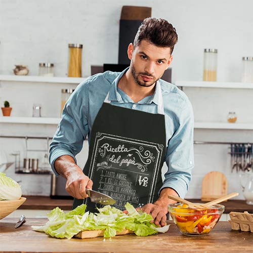 Grembiule Divertente Per Pap&agrave; - Cuoco In Azione Idea Regalo Originale Per Festa Del Pap&agrave;