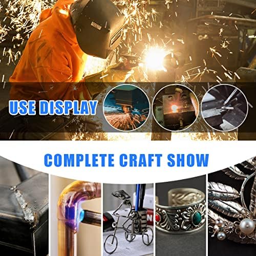 55 PCS TIG Welding Torch Accessories Kit, AIMMIE TIG Welding Torch Supplies, Collet Gasket Back Cap Stubby Gas Lens Pyrex Temperature Resistant O-Rings Alumina Nozzle Accessory Kit for WP-17/18/26