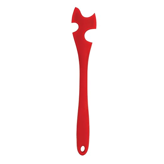 HIC Harold Import Co. 43847 HIC Oven Rack Jack, Non-Stick Silicone, 10.43 x 1.7-inches, Red