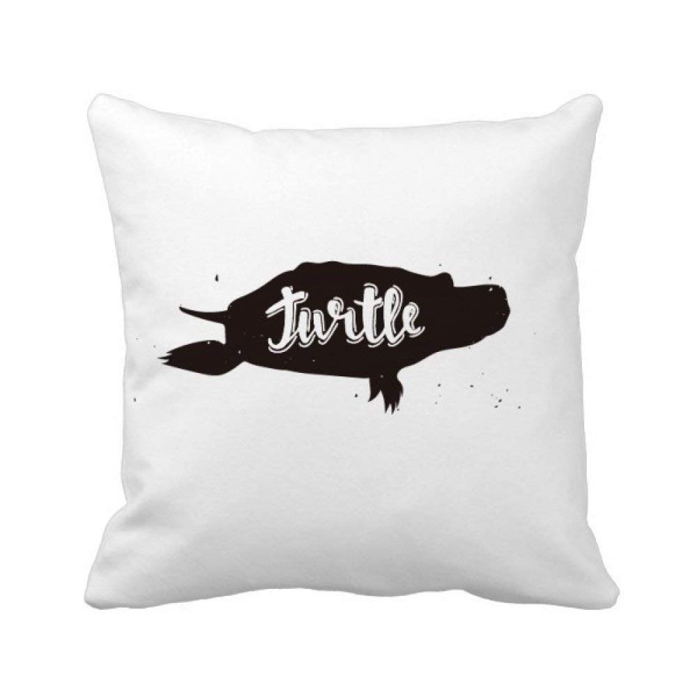 Housse de coussin tortue noir et blanc lavable pour protéger canapé