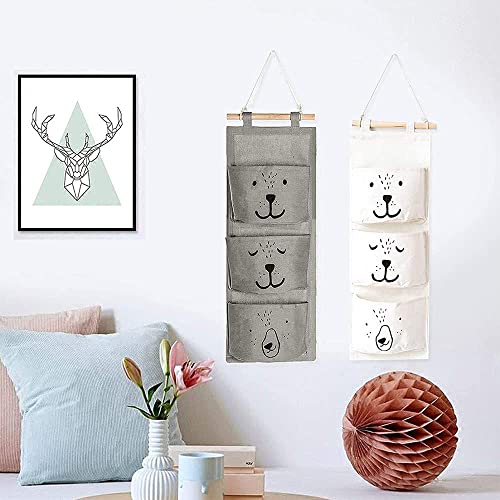 2 Pezzi Borsa Portaoggetti da Parete, Portaoggetti...