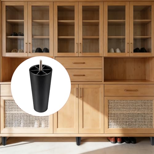 Orepzinc 8 Pack 6 Inch Furniture Legs Heavy Duty Plastic with M8 T-Nuts & Screws for Sofa, Couch, Chair Legs Replacement, Coffee Tables, Beds, Dressers by Orepzinc - Used condition - Image 4