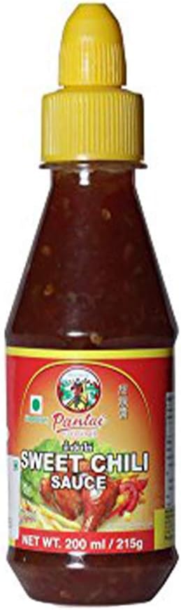Pantai Norasingh Sweet Chili Sauce – Thai Style Mildly Spicy Dipping & Cooking Sauce, 6.76 fl oz ℮ 200 ml