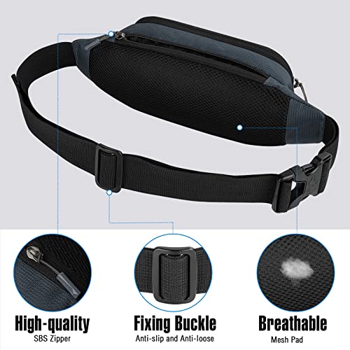 Waterfly Bumbags Waist Fanny Pack Ladies Fashion Bum Bag with Adjustable Belt for Sport Running Hiking Jogging Girls Women Men (Sapphire Blue) - Image 4