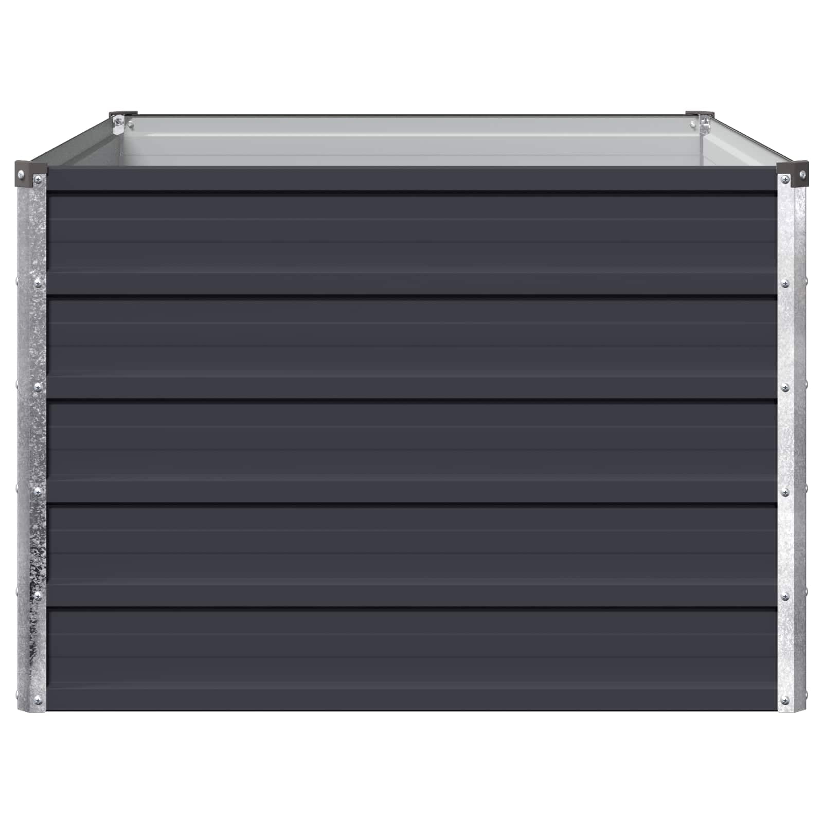 Generico Letto rialzato da Giardino Antracite 100 x 80 x 55 cm,8006389