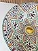 MIRATILE Moroccan Handmade Ceramic Sink, Modern Above Counter Bathroom Vanity Basin, Above Counter Round Bowl Hand Painted Countertop Sink Art Basin, Bar Vanity Vessel with 2 Free Gifts. (12