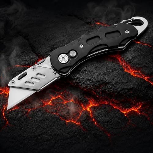 Ultra Sharpen Heavy-Duty Utility Knife with Zirconium Ceramic Blade | Long-Lasting Sharpness, Rust-Free, Metal-Detectable with Stainless Steel body