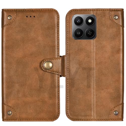 HsinchuTien �u���E�� �J�o�[ ���� �ی삷�� TPU Silicone Cover �V���R�[�� Case ���U�[ �J�[�h ���[ �����o�b�N�� ���z �P�[�X �蒠�^ ���eHonor 400 Smart 6.77 inch�Ƃ̌݊�������