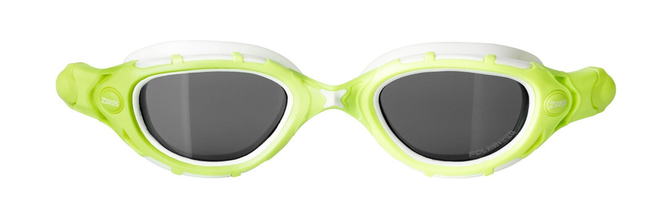 Zoggs Original Predator Flex Adult Swimming Goggles, Polarised Lens/Lime/Grey