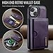 Phone Flip Cases Wallet Case Compatible with iPhone 14 Plus Case Wallet Compatible with Men Women, Wireless Charging Detachable Magnetic Wallet Phone Case with Card Slot Holder, RFID Blocking Flip Kic