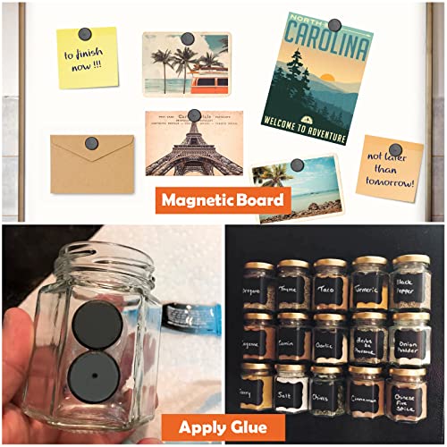 Anpro 120 Pcs Strong Ceramic Industrial Magnets Hobby Craft Magnets-11/16 Inch (18Mm) Round Magnet Disc For Refrigerator Button Diy Cup Magnet Craft Hobbies, Science Projects & School Crafts #TOP3