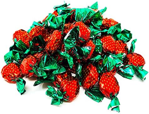 Arcor Strawberry Filled Bon Bons Sachet Wrap Hard Candies 6 Lb Bag