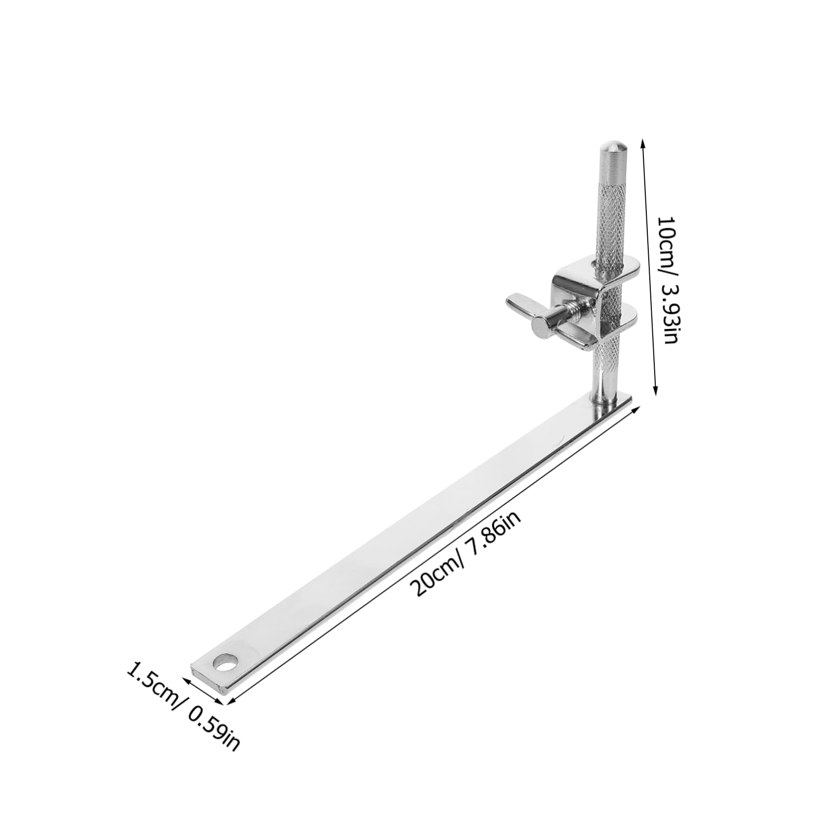HANABASS Drum Cowbell Mounting Clamp Holder for Percussion Instruments Adjustable Drum Support Bracket for Versatile Use with Cowbells and Other