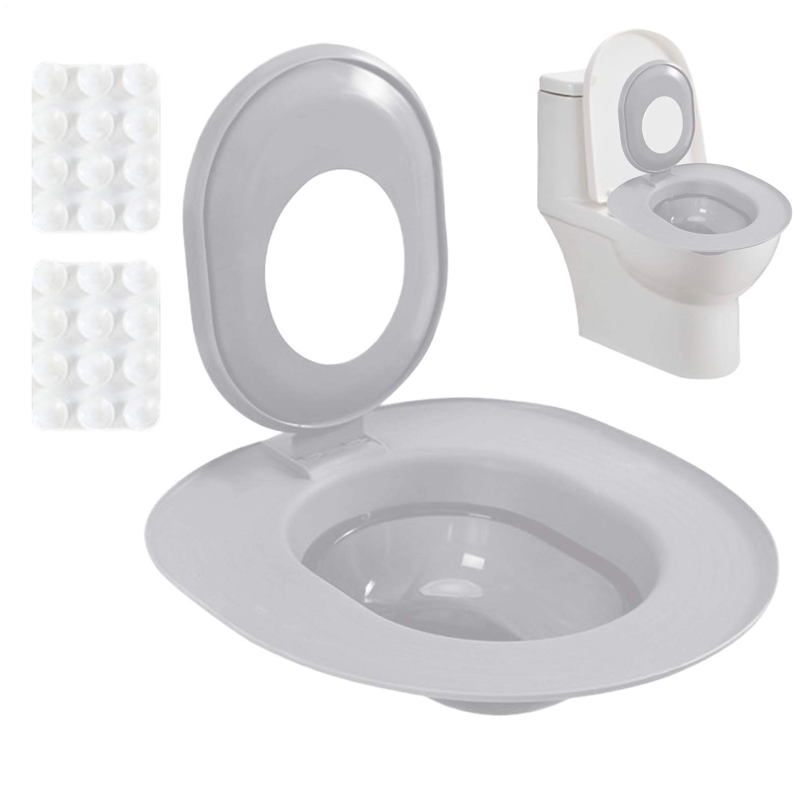Toaleta dla kota – Potty Seat | zdejmowany zestaw treningowy z zestawem do łazienki, wyposażenie do mieszkania wewnątrz i w sklepie dla zwierząt domowych, sedes toaletowy do domu