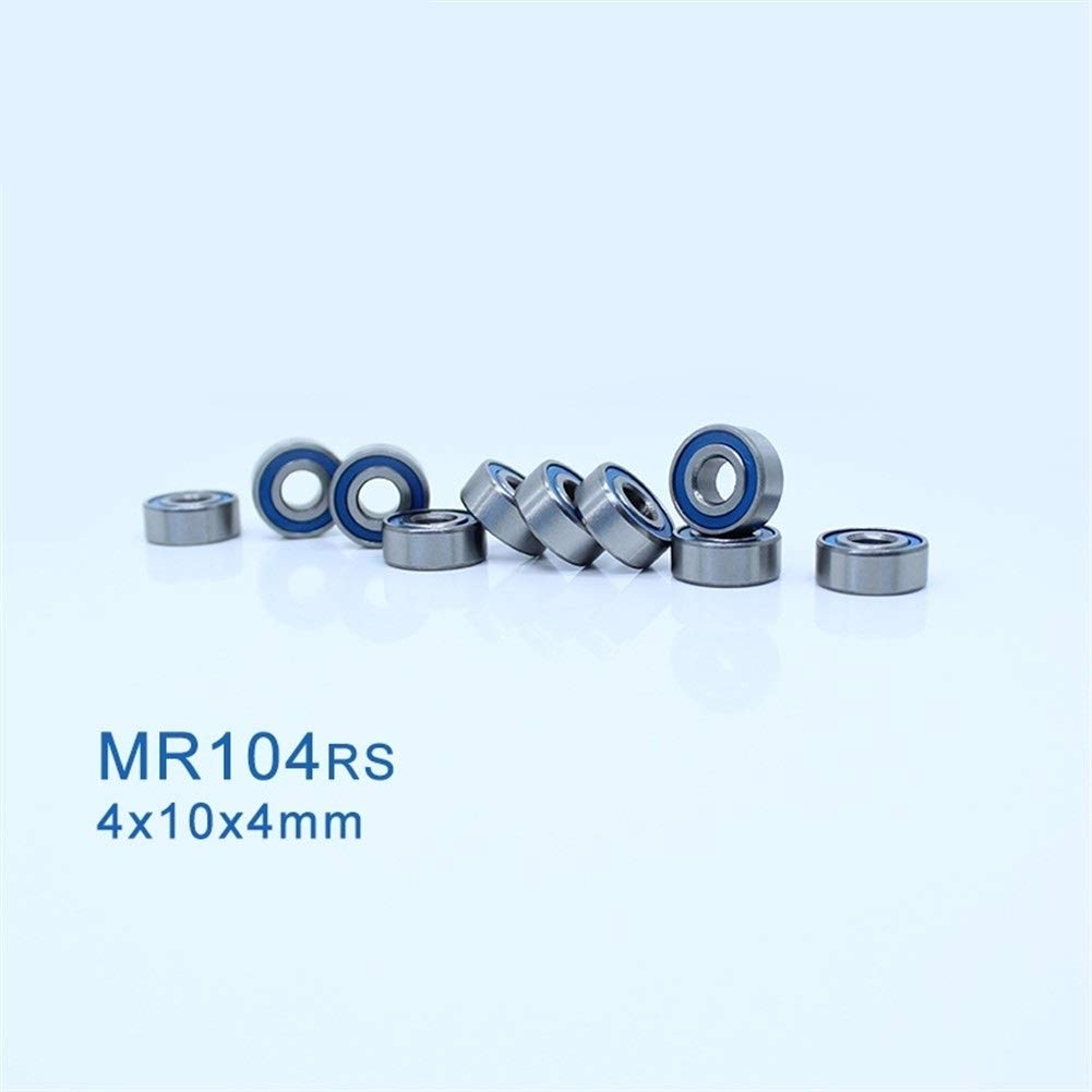 MR104RS łożysko kolorowe 4 * 10 mm ABEC-3 dla hobbystów Electric RC Car Truck MR104 RS 2RS 2RS łożysko kulkowe MR104-2RS niebieskie uszczelnione sztuka