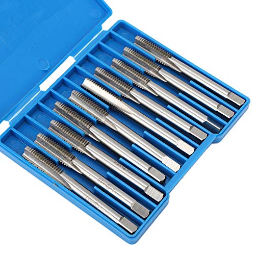 Conjunto de brocas de rosca de parafuso de broca de 10 peças, broca de rosca de aço de alta velocida