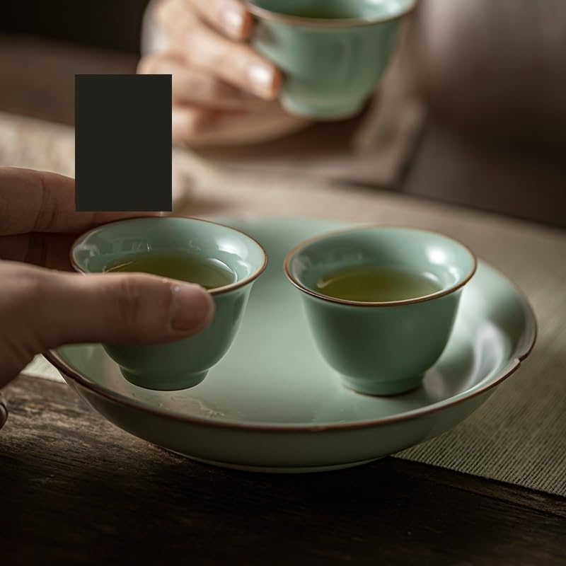 Filiżanki Matcha Mistrz Kubek Tea Cup Ceramiczny Kung Fu Kubek Herbaty Retro Ręcznie Ru Porcelana Mała Pojedyncza Filiżanka Herbaty Zestaw Herbaty Kubek Infuser
