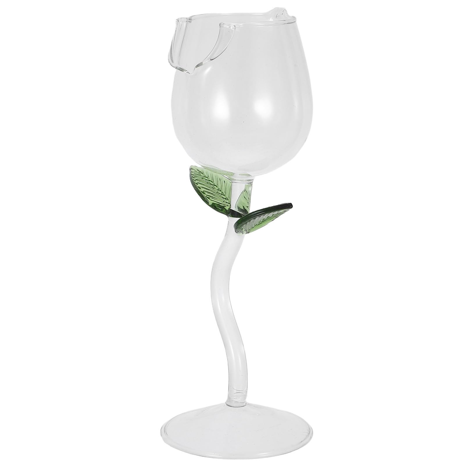 Copa de vino de rosa 150ml de vidrio elegante para mesas de lujo